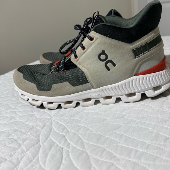 On Running Men's Sneakers - Gray, Black, Red size 12.5 - Picture 6 of 13